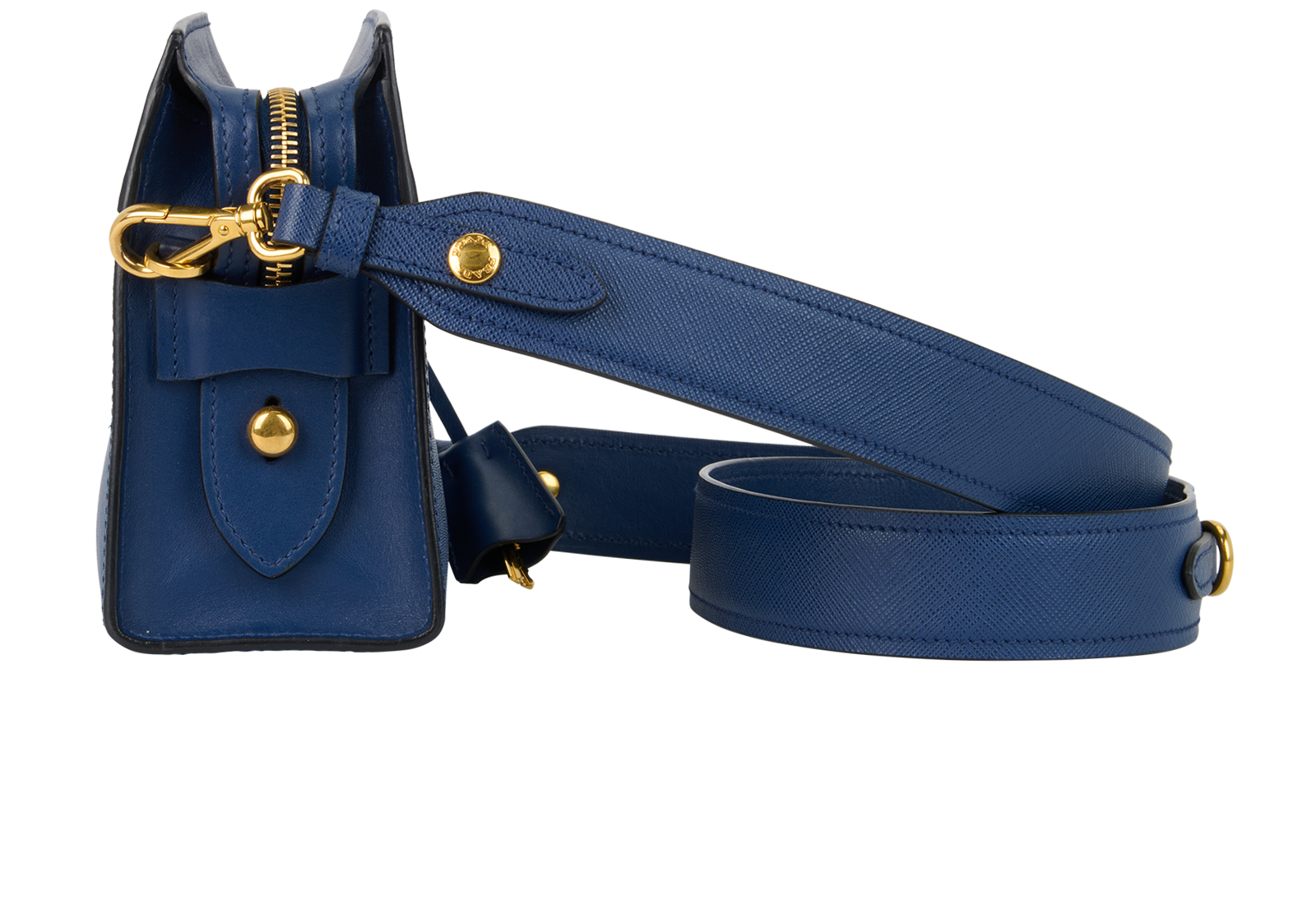 Esplanade Shoulder Bag, &pound;480, Handbags, Blue, Leather, Bottom view